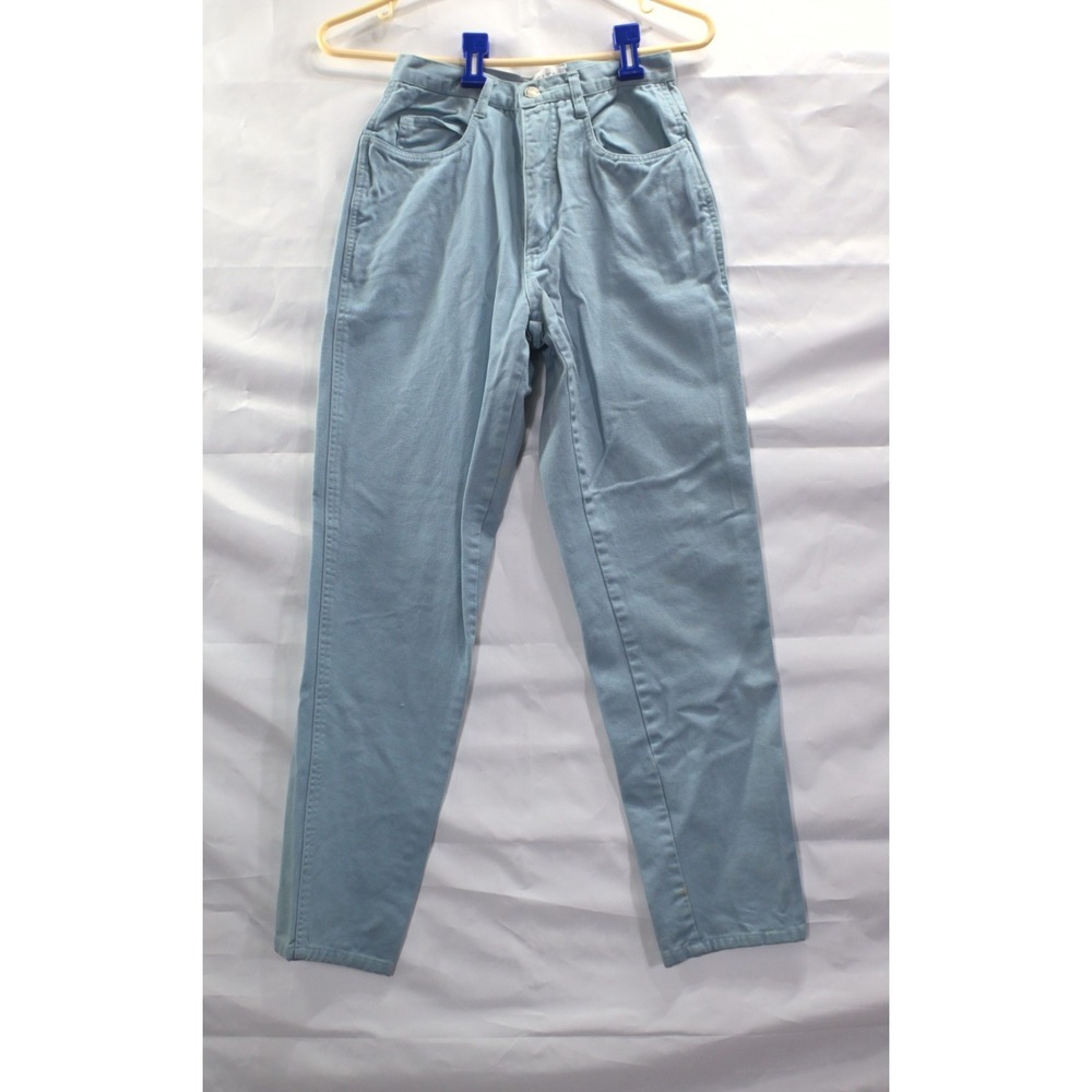 Vintage Petite Sophisticate Y2K High Rise Mom Jeans Light Blue Denim Womens 6